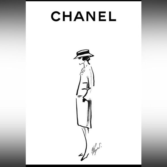 Set 4 Chanel Prada Hermes LV Prints~DESIGNER FASHION QUOTE Vogue Luxury WALL ART - Picture 4 of 10